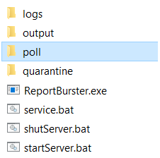 ReportBurster Server files