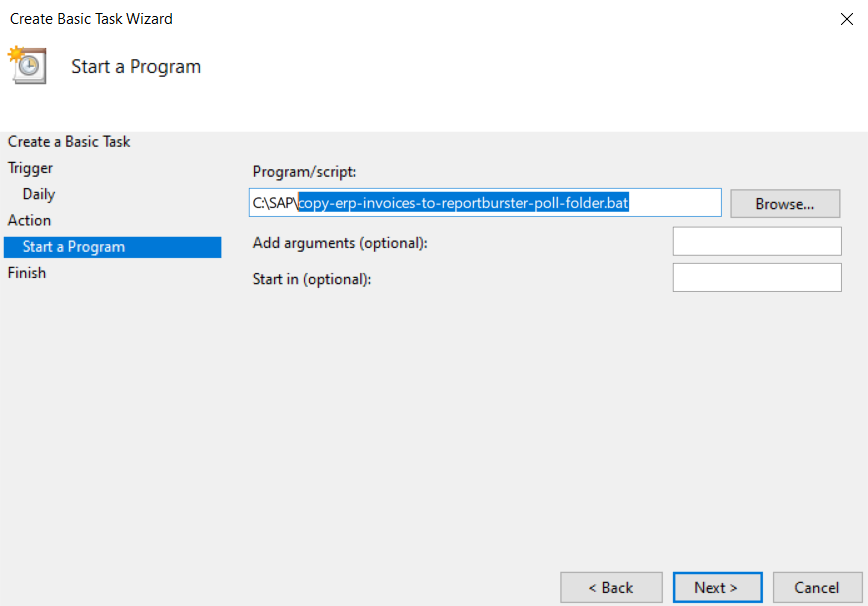 Windows Task Scheduler - Copy To Poll Folder