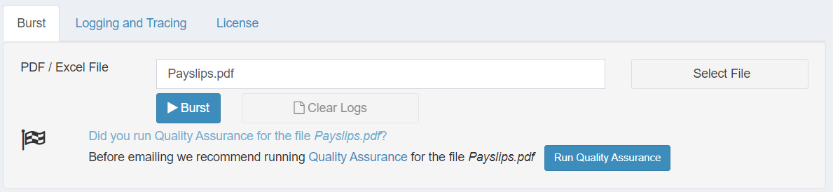 ReportBurster Quality Assurance