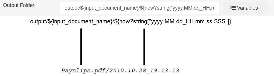 ReportBurster Burst Output Folder
