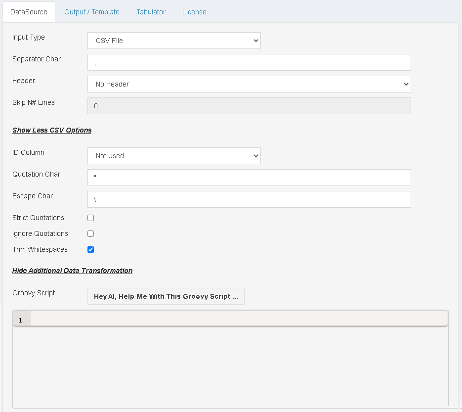 ReportBurster More Advanced Options and Additional Transformation