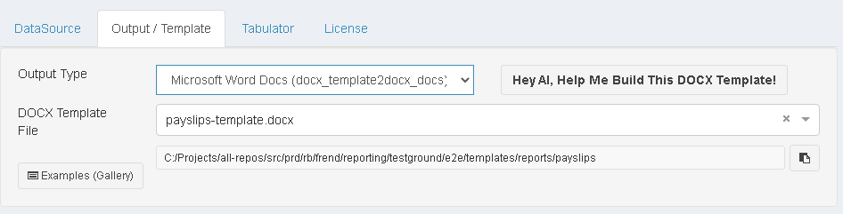 ReportBurster Word Document Output Configuration