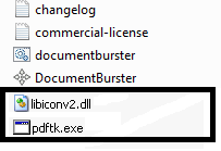 ReportBurster with pdftk