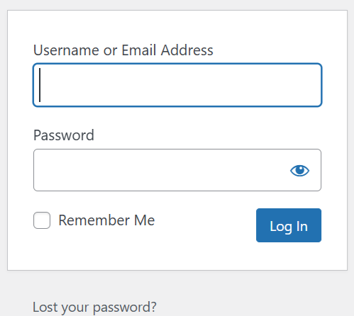 ReportBurster Portal login screen